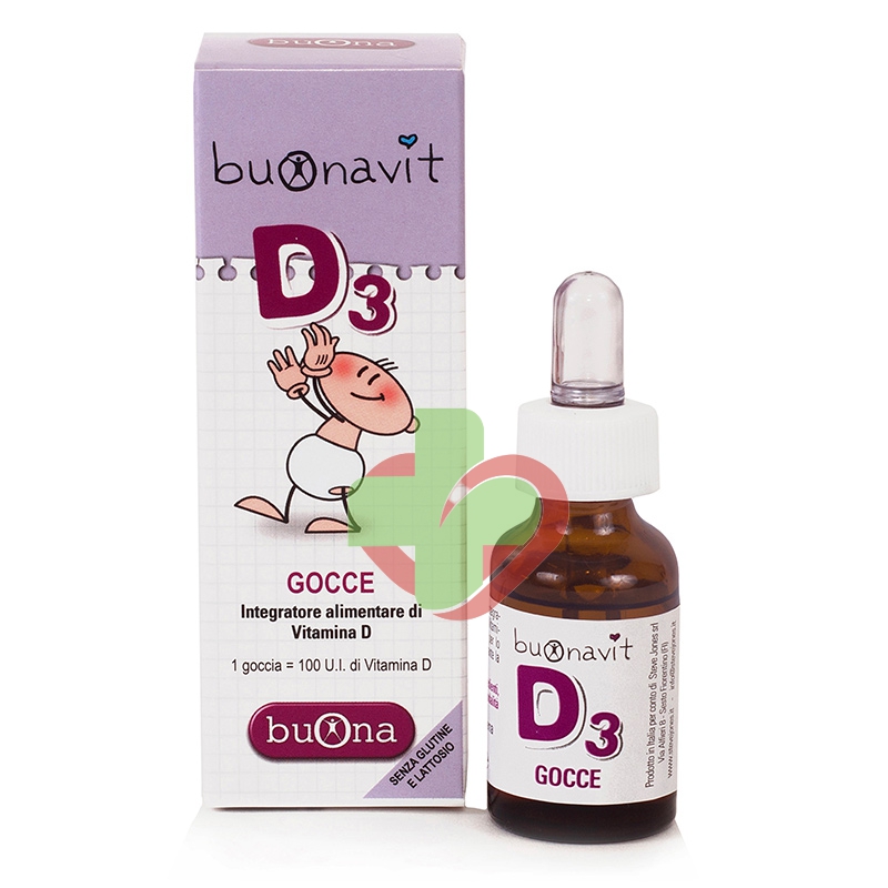 Steve Jones Linea Vitamine Minerali BuonaVit D3 Integratore Gocce 12 ml