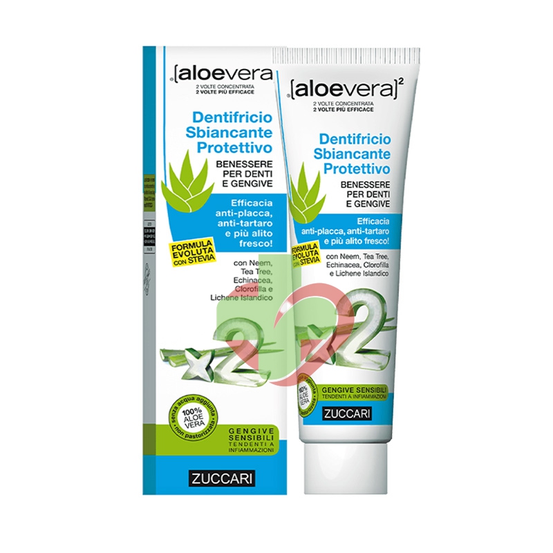 Zuccari Linea AloeVera2 Dentifricio Sbiancante Protettivo 100 ml