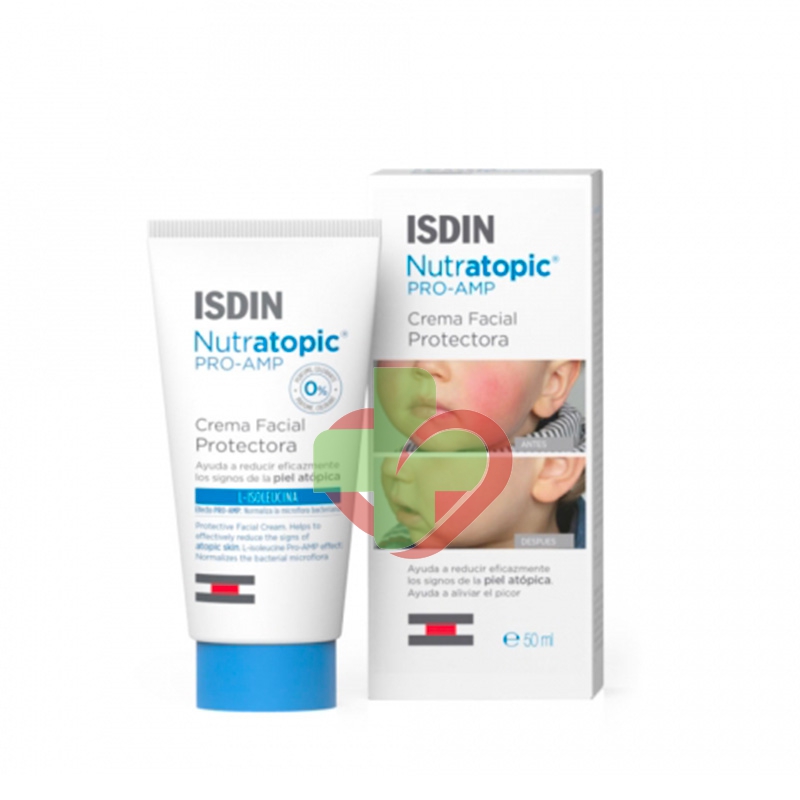 ISDIN Linea Nutratopic Pro-AMP Crema Viso Pelle Atopica 50 ml