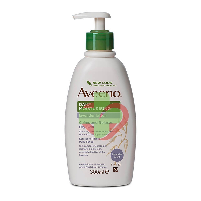 Aveeno Linea Corpo Daily Moisturising Crema Idratante Corpo Aroma Lavanda 300 ml